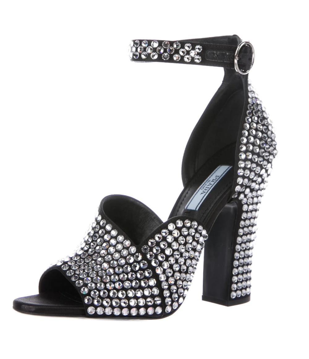 【関税&送料込】Prada Sequinned Satin D Orsay Pumps Prada Modellerie d'Orsay Spike Bicolor Leather Pumps